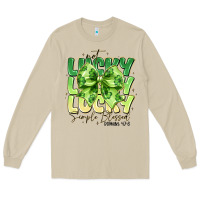 Mushroom Not Lucky Simply Blessed Long Sleeve Tee - CowhideDigitalArt