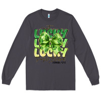Smoke Not Lucky Simply Blessed Long Sleeve Tee - CowhideDigitalArt
