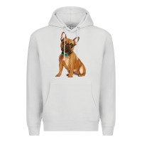 Dove Grey french bulldog Premium Hoodie - Artiststas