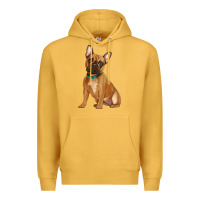 Mustard french bulldog Premium Hoodie - Artiststas