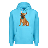 Ocean Blue french bulldog Premium Hoodie - Artiststas