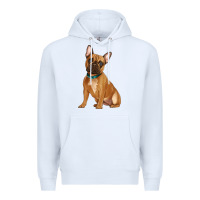 White french bulldog Premium Hoodie - Artiststas