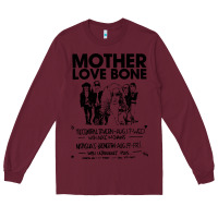 Burgundy mother love bone Long Sleeve Tee - artisFamous