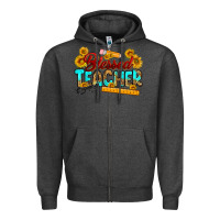 Charcoal Heather blessed teacher Zipper Hoodie - RanaPortraitStore