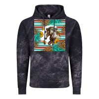 Cloud Black western mustang horse Vintage Hoodie - LillyAllenDesigns