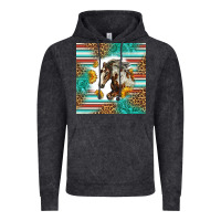 Vintage Black western mustang horse Vintage Hoodie - LillyAllenDesigns