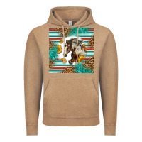 Vintage Coffee western mustang horse Vintage Hoodie - LillyAllenDesigns