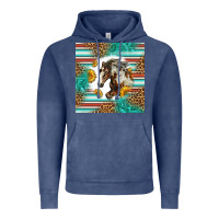 Vintage Denim western mustang horse Vintage Hoodie - LillyAllenDesigns