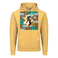 Vintage Mustard western mustang horse Vintage Hoodie - LillyAllenDesigns