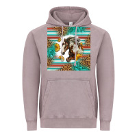 Vintage Zinc western mustang horse Vintage Hoodie - LillyAllenDesigns