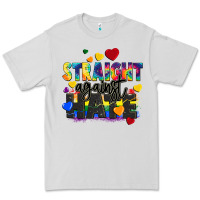 Dove Grey straight against hate Premium Tee - FaDigitalArtStudio