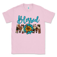 Bubblegum Pink blessed mom Classic Tee - Artiststas