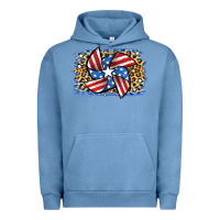 Pigment Pebble Blue 4th of July Pinwheel Urban Hoodie - Jasminsmagicworld