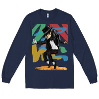 Navy michael jackson Long Sleeve Tee - artisFamous