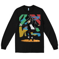 Black michael jackson Long Sleeve Tee - artisFamous