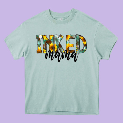 Inked Mama Heavy Core Tee Designed By Cowcowdesign