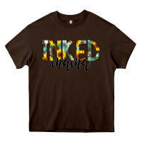 Chocolate Brown Inked Mama Heavy Core Tee - CowCowDesign