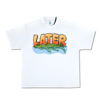 White Later Urban Heavy Tee - CowhideDigitalArt