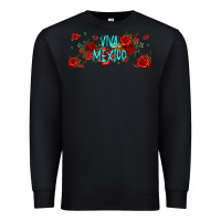 Black viva mexico long live mexico Premium Sweatshirt - Jasminsmagicworld