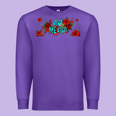 Viva Mexico Long Live Mexico Premium Sweatshirt Designed By Jasminsmagicworld