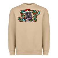 Mushroom Christmas Pitbull Joy Heavyweight Sweatshirt - RanaPortraitStore