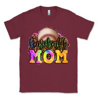 Burgundy baseball mom Classic Tee - OliviaCreatesArt