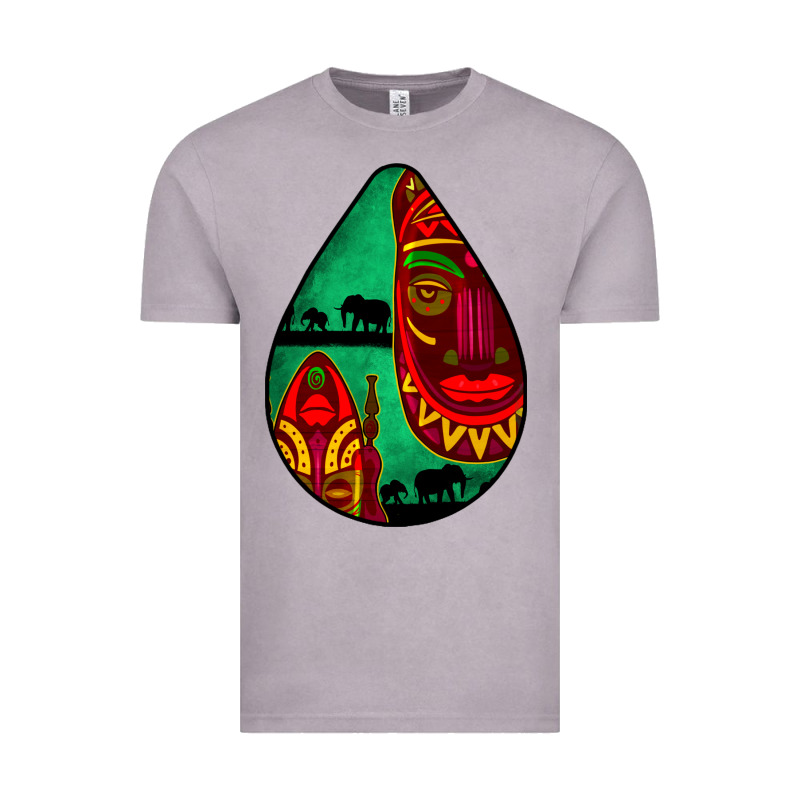 African Masks Teardrop  3 Vintage Tee by BundleAndBundleShop | Teevron