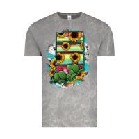 Cloud Rock Indiana Map Sunflower Cactus Serape Vintage Tee - RanaPortraitStore