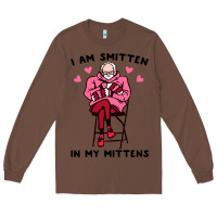 Chestnut funny i am smitten in my mittens bernie Long Sleeve Tee - artisFamous