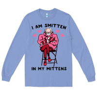 Colony Blue funny i am smitten in my mittens bernie Long Sleeve Tee - artisFamous