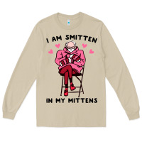 Mushroom funny i am smitten in my mittens bernie Long Sleeve Tee - artisFamous