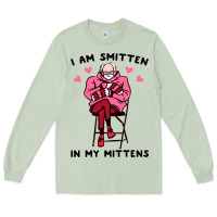 Matcha funny i am smitten in my mittens bernie Long Sleeve Tee - artisFamous