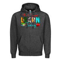 Charcoal Heather y'all gonna learn today Zipper Hoodie - RanaPortraitStore