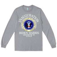 Heather Grey inauguration day Long Sleeve Tee - artisFamous