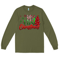 Army Green my first Christmas Long Sleeve Tee - CowhideDigitalArt