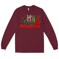 Burgundy my first Christmas Long Sleeve Tee - CowhideDigitalArt