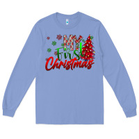 Colony Blue my first Christmas Long Sleeve Tee - CowhideDigitalArt