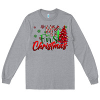 Heather Grey my first Christmas Long Sleeve Tee - CowhideDigitalArt