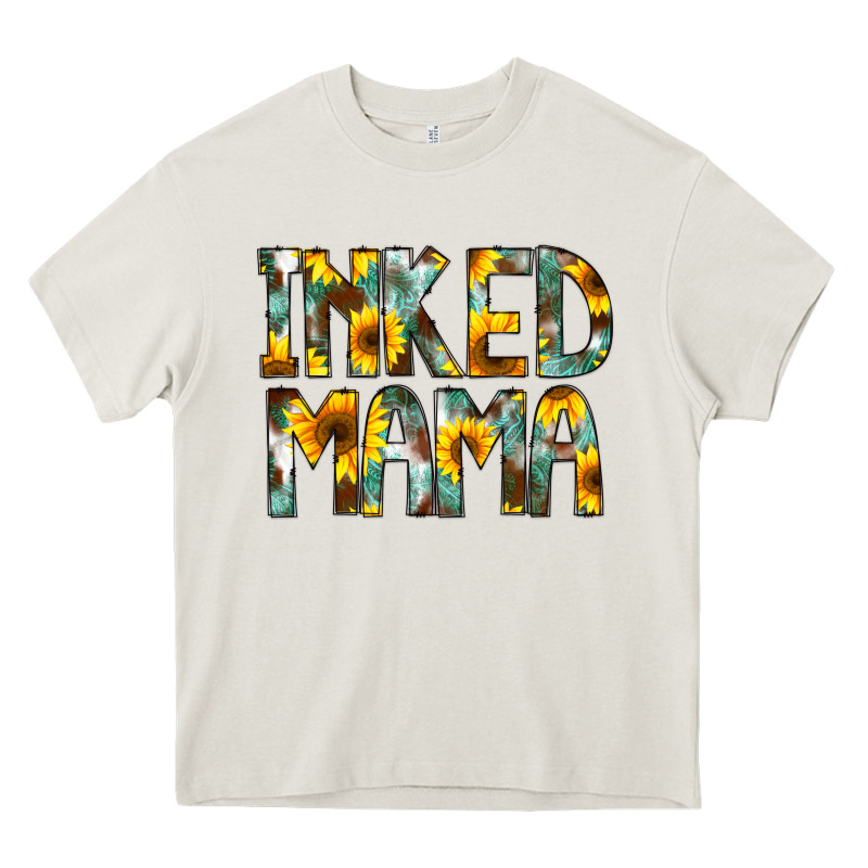 Inked Mama Flowers Heavy Core Tee by CowCowDesign | Teevron