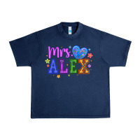 Navy mrs Urban Heavy Tee - CowhideDigitalArt