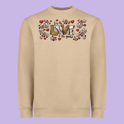 For The Love Of The Game Baseball Heavyweight Sweatshirt Designed By Jasminsmagicworld