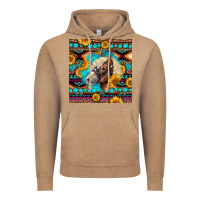 Vintage Coffee Haflinger Horse Aztec Vintage Hoodie - LillyAllenDesigns