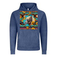 Vintage Denim Haflinger Horse Aztec Vintage Hoodie - LillyAllenDesigns