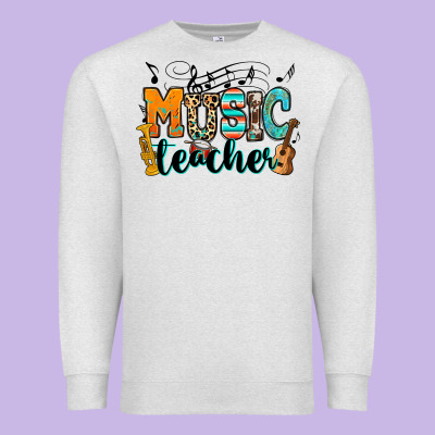 Music Teacher Premium Sweatshirt Designed By Ranaportraitstore
