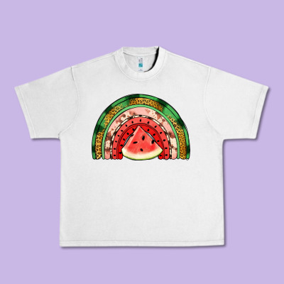 Watermelon Rainbow Urban Heavy Tee Designed By Jasminsmagicworld