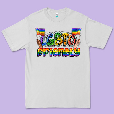 Lgbtq Friendly Pride Premium Tee Designed By Fadigitalartstudio