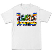 White lgbtq friendly pride Premium Tee - FaDigitalArtStudio