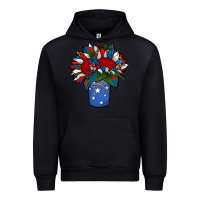 Black Patriotic Sunflower in a Jar Urban Hoodie - Jasminsmagicworld