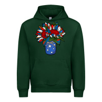 Forest Green Patriotic Sunflower in a Jar Urban Hoodie - Jasminsmagicworld