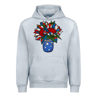 Heather Grey Patriotic Sunflower in a Jar Urban Hoodie - Jasminsmagicworld